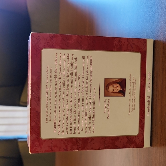 Hallmark Celebration Barbie ornament Special 2000 Edition in box. - Picture 2 of 6